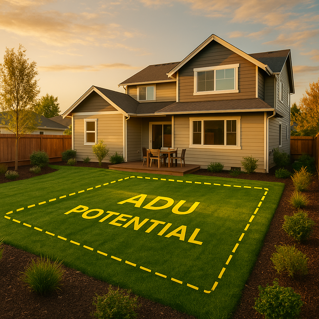 Modern ADU exterior with stylish features